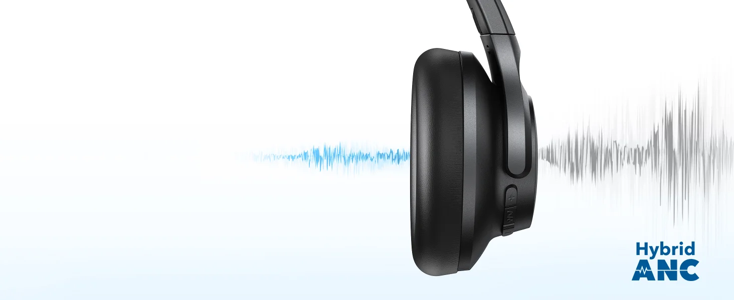 سماعات Anker Soundcore Q20i لاسلكية بعزل ضوضاء هجين نشط، أبيض - Thumbnail 11