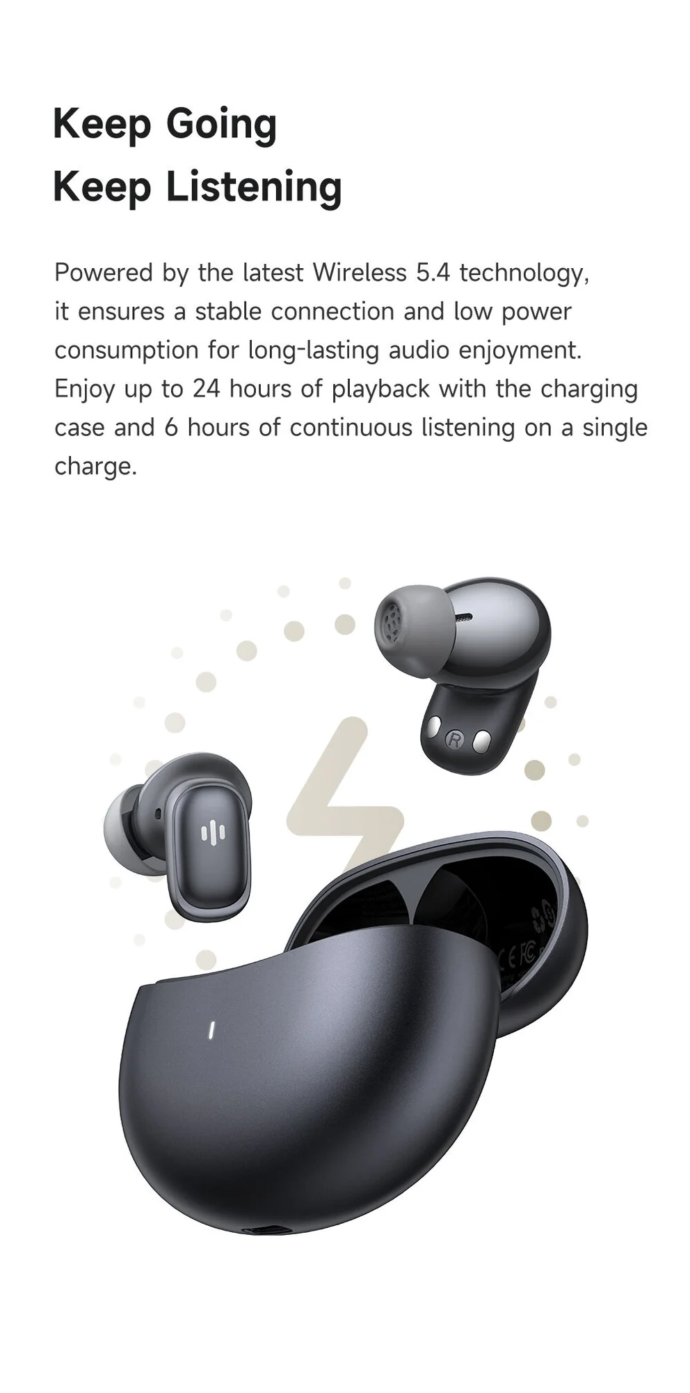 Mcdodo HP-8220 ANC+ENC AI Translation Earbuds with Real-Time Translation, Black - Thumbnail 13