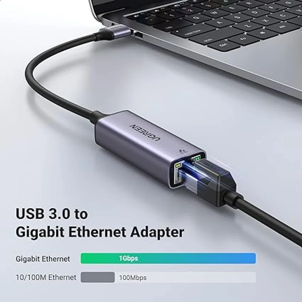 محول شبكة Ugreen USB 3.0 إلى جيجابت إيثرنت - Thumbnail 4