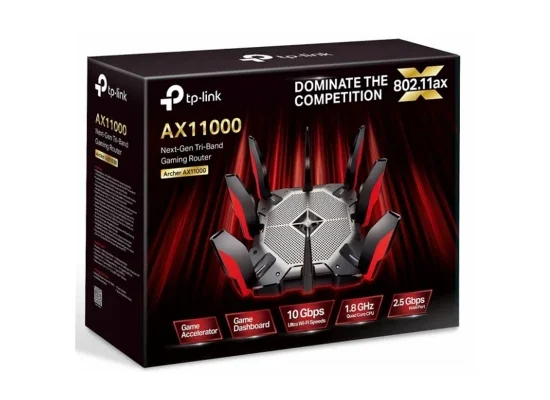 راوتر ألعاب TP-LINK Archer AX11000 ثلاثي النطاق Wi-Fi 6 بسرعة 10 Gbps - Thumbnail 7