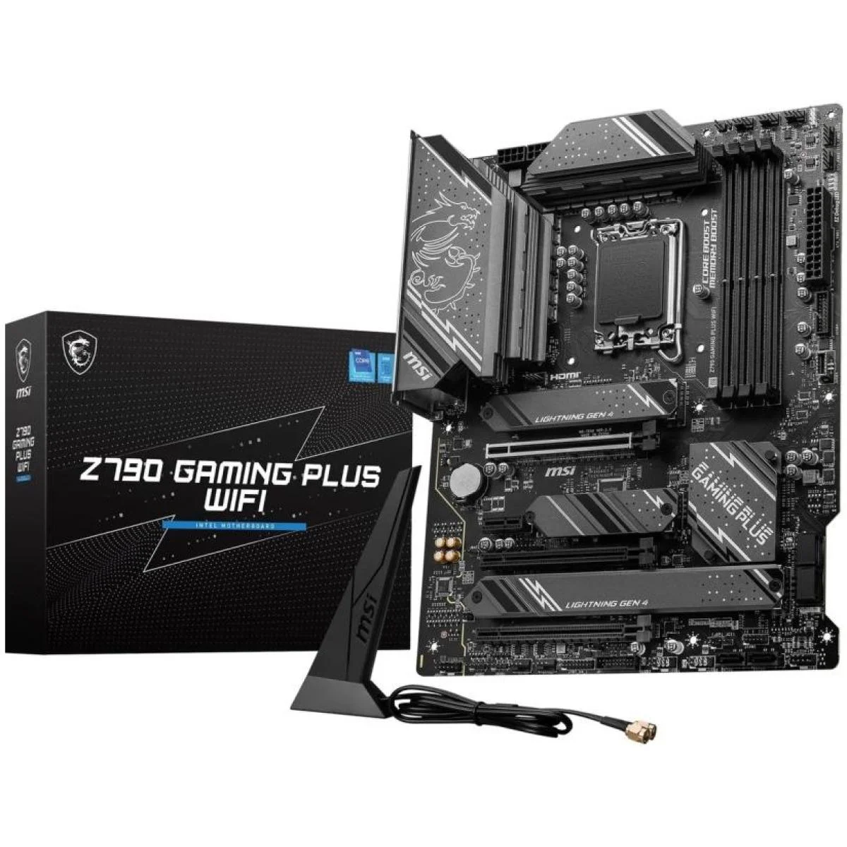 لوحة أم ألعاب MSI ATX لمعالجات Intel الجيل 14/13/12، LGA 1700، DDR5، PCIe 5.0، Wi-Fi 6E، Z790 GAMING PLUS WIFI