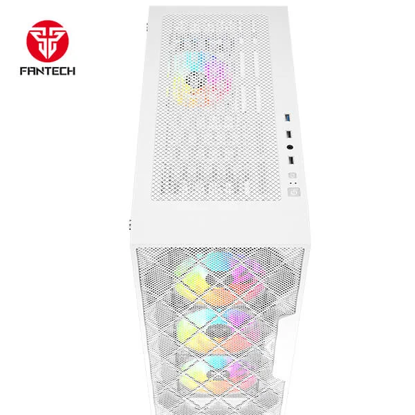 Fantech RHOMBUS XL CG84 Mid-Tower PC Case White - Thumbnail 5
