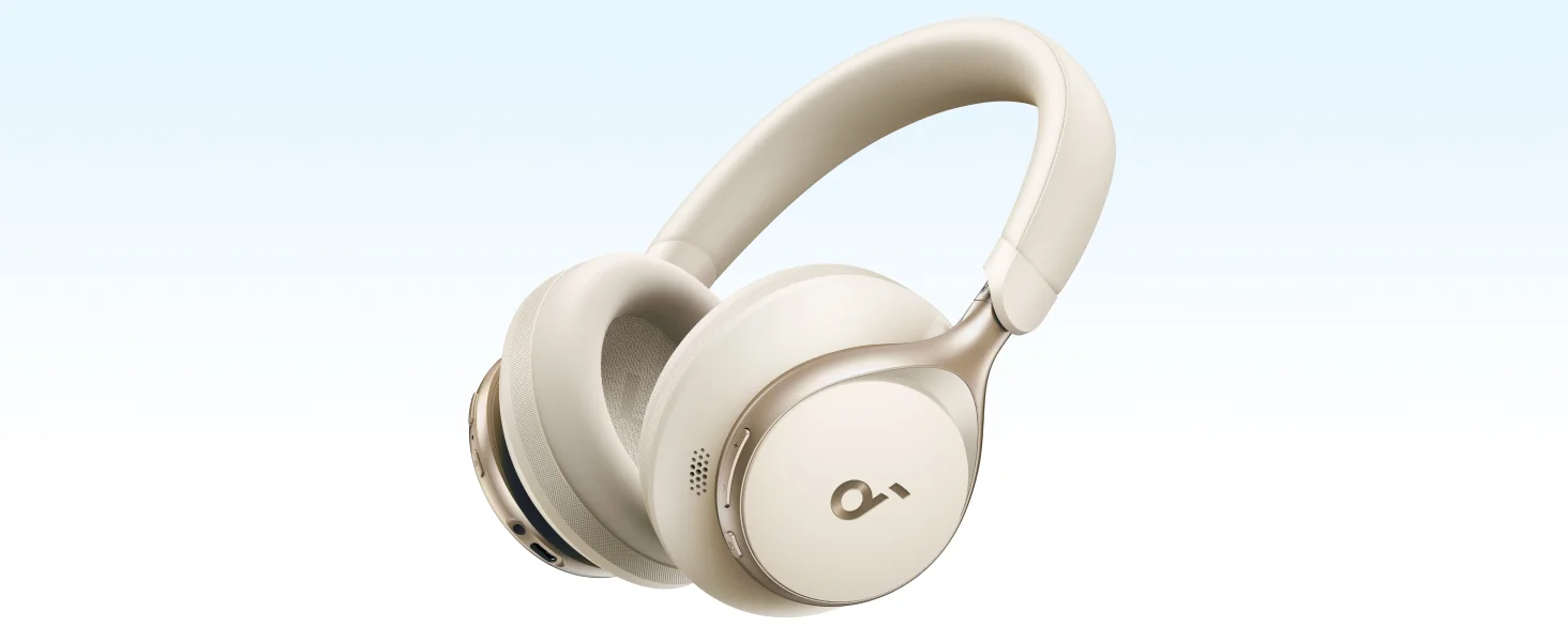 Anker Soundcore Space One ANC Headphones, 2X Voice Reduction, 40H ANC, Bluetooth 5.3, White - Image 15