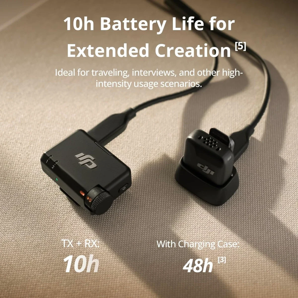 ميكروفون لافالير لاسلكي DJI Mic Mini ‏(1 TX + 1 RX) بمدى نقل 400 متر - Thumbnail 4