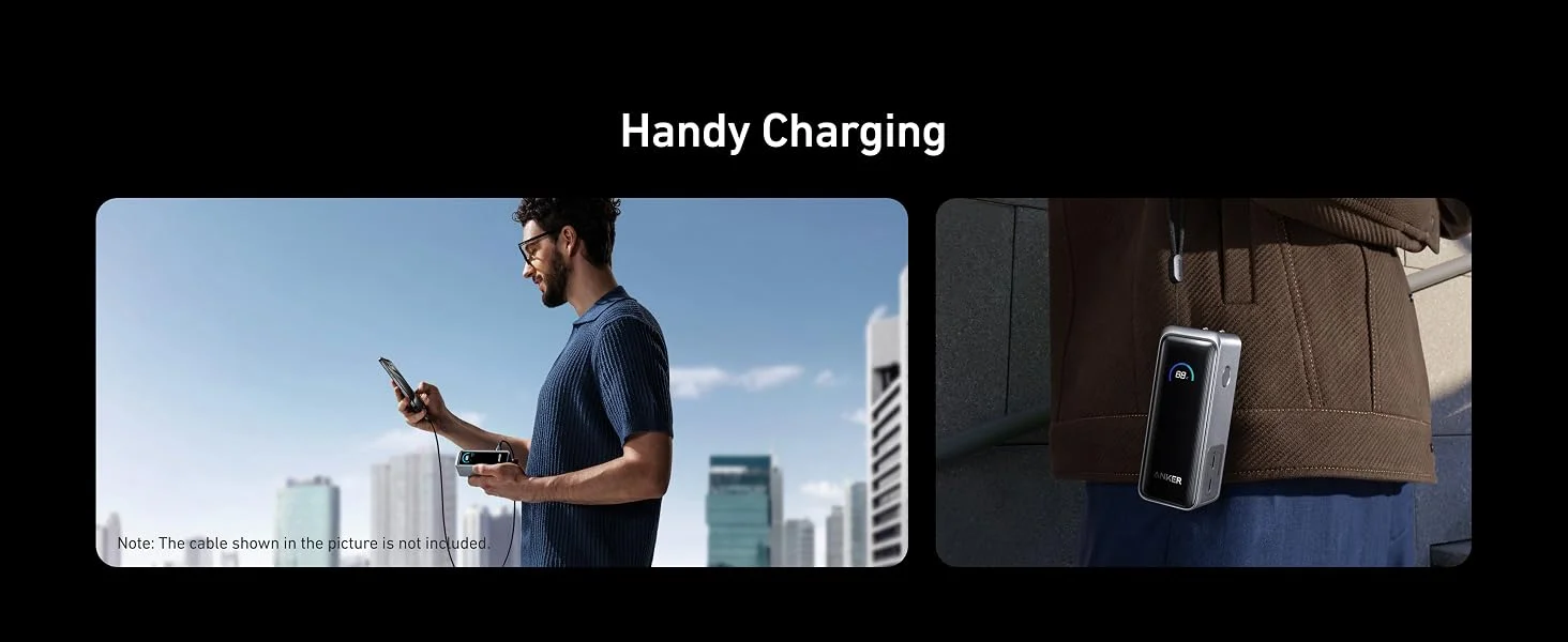 بطارية محمولة Anker Prime بسعة 9,600mAh وقدرة 65W مع قابس AC مدمج - Thumbnail 17
