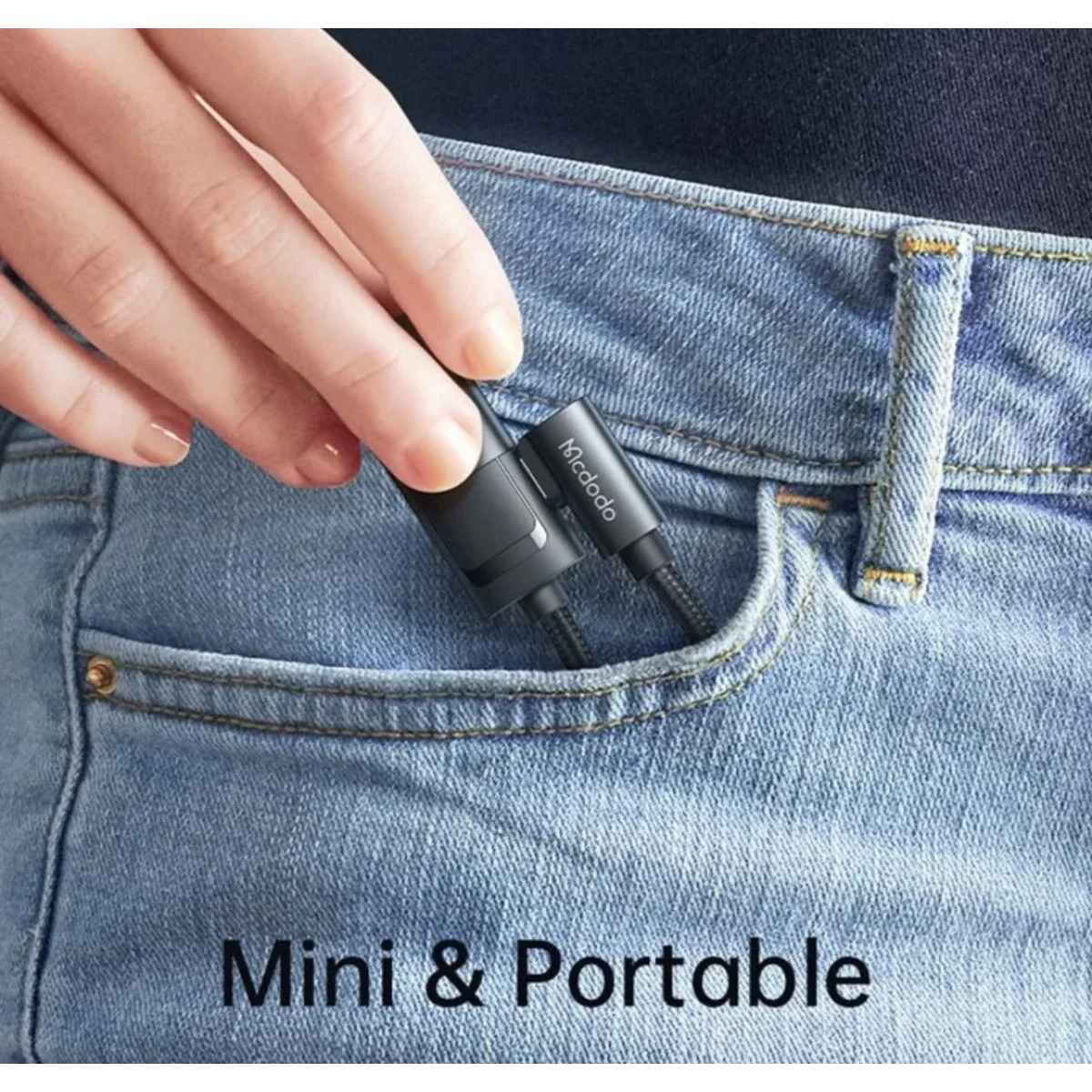 Mcdodo CA-1880 60W PD USB-C to USB-C and 3.5mm AUX Audio Cable - Image 6