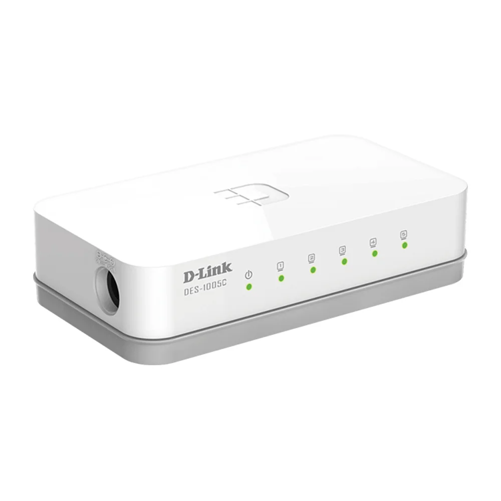 D-Link DES-1005C 5-Port 10/100 Mbps Unmanaged Desktop Switch - Thumbnail 3