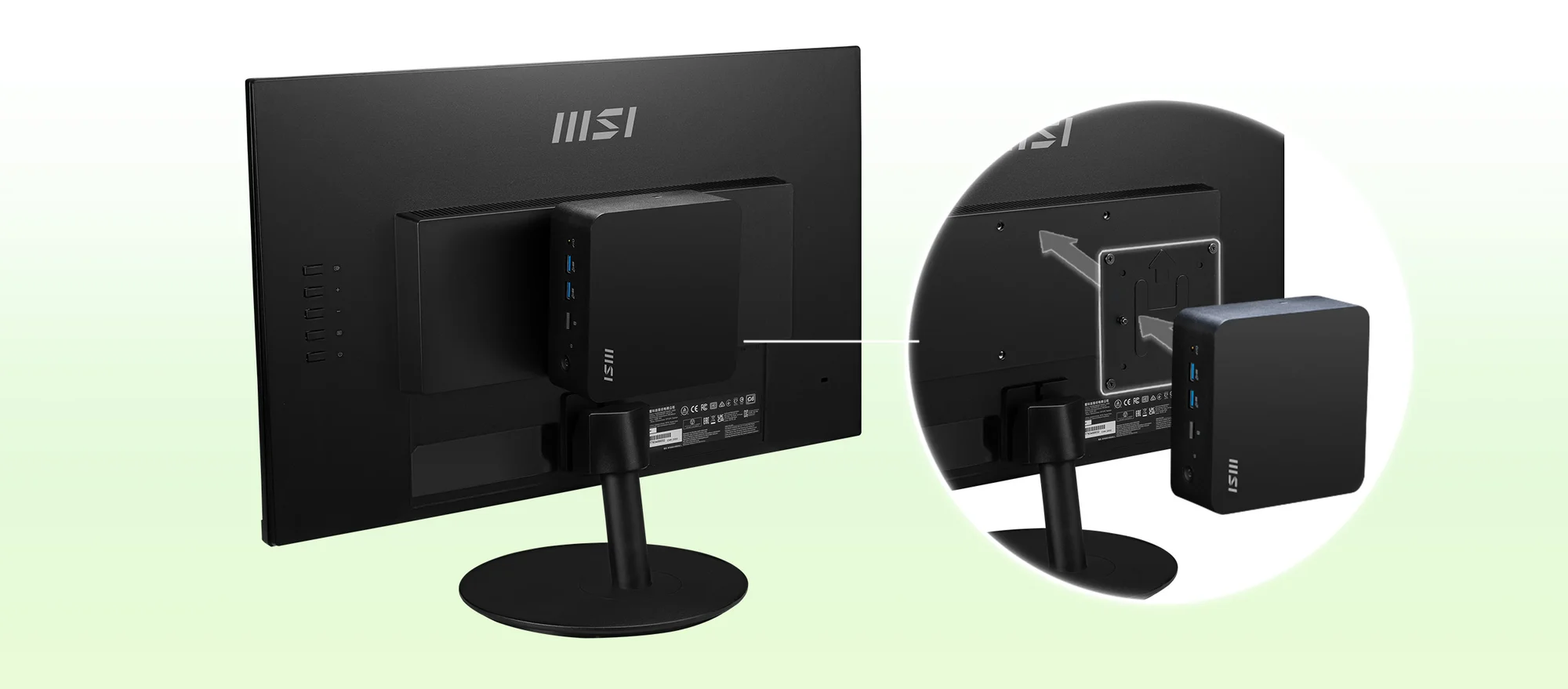 MSI Cubi NUC 1M (2024) Mini PC Barebone Intel Core 7 150U 0.8L - Image 12