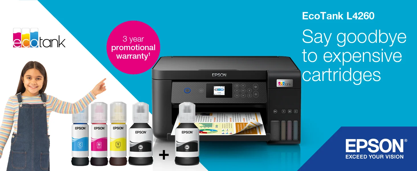 EPSON EcoTank L4260 A4 Color 3-in-1 Ink Tank Printer with Wi-Fi Direct - Image 11