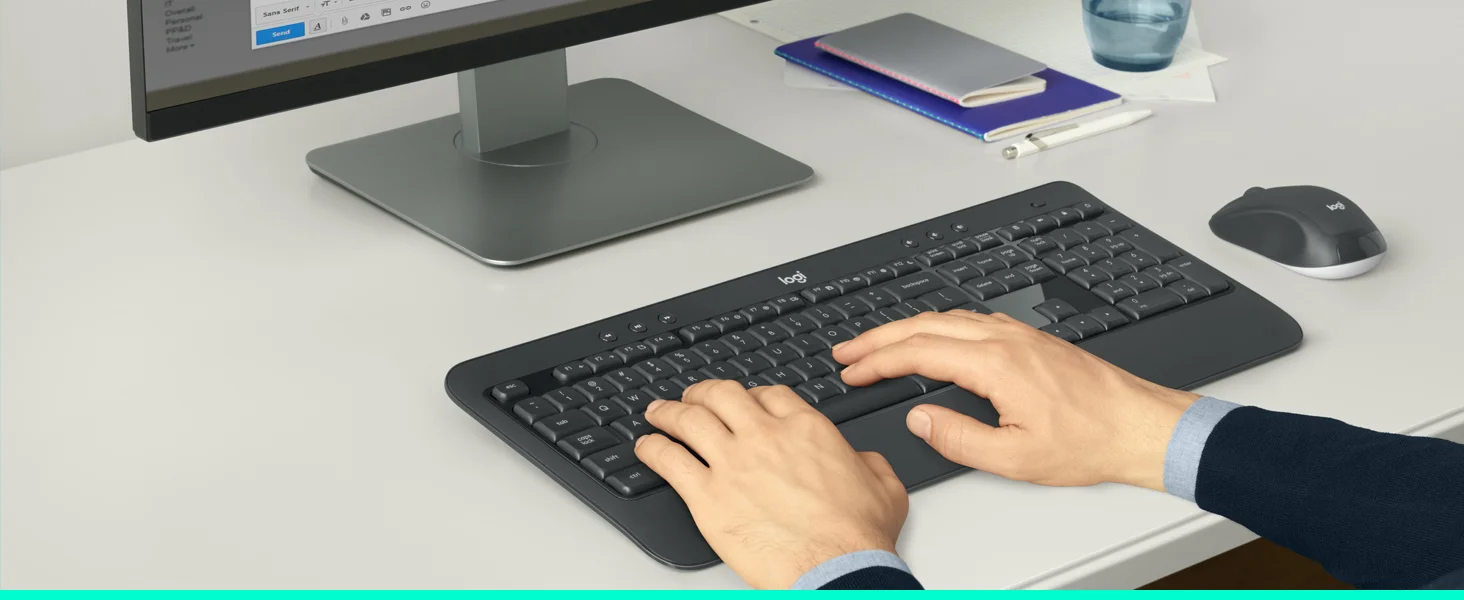 طقم كيبورد وماوس لاسلكي Logitech MK540 Advanced مع مستقبل Unifying - Image 9