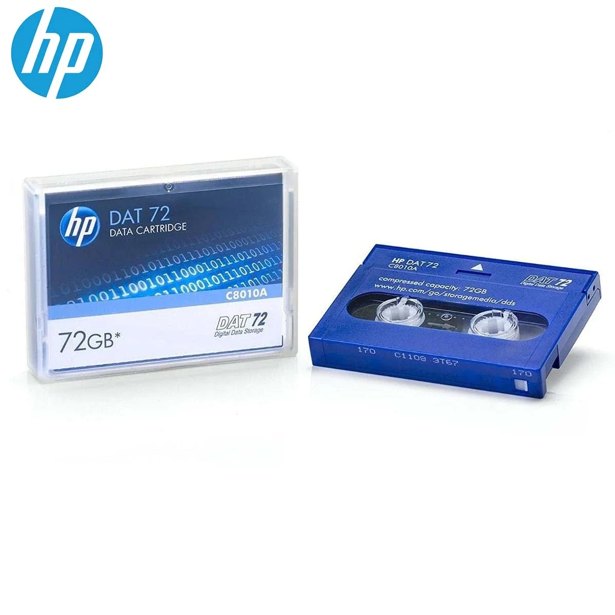 خرطوشة بيانات HP C8010A DAT-72 بسعة 72GB قابلة لإعادة الكتابة