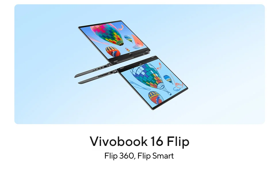 Asus Vivobook 16 Flip TP3607SH-RJ021 16-inch OLED 3K 120Hz Touch Laptop, Intel Core Ultra 7 256V, RTX 5050, 16GB RAM, 1TB SSD - Thumbnail 9