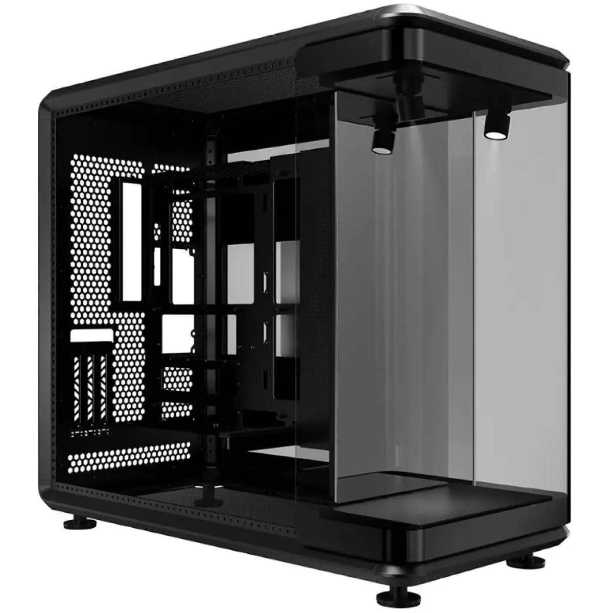 Cooler Master MASTERFRAME 360 PANORAMA Black Dual-Chamber ATX Mid-Tower Gaming Case