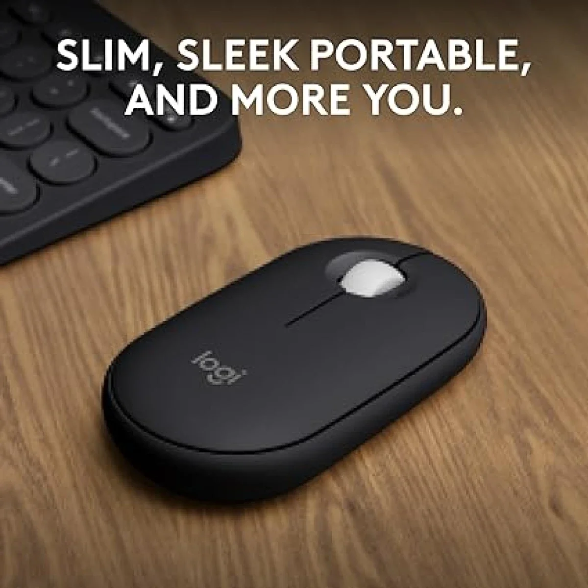 ماوس Logitech Pebble 2 M350s لاسلكي وبلوتوث - جرافيت - Thumbnail 2
