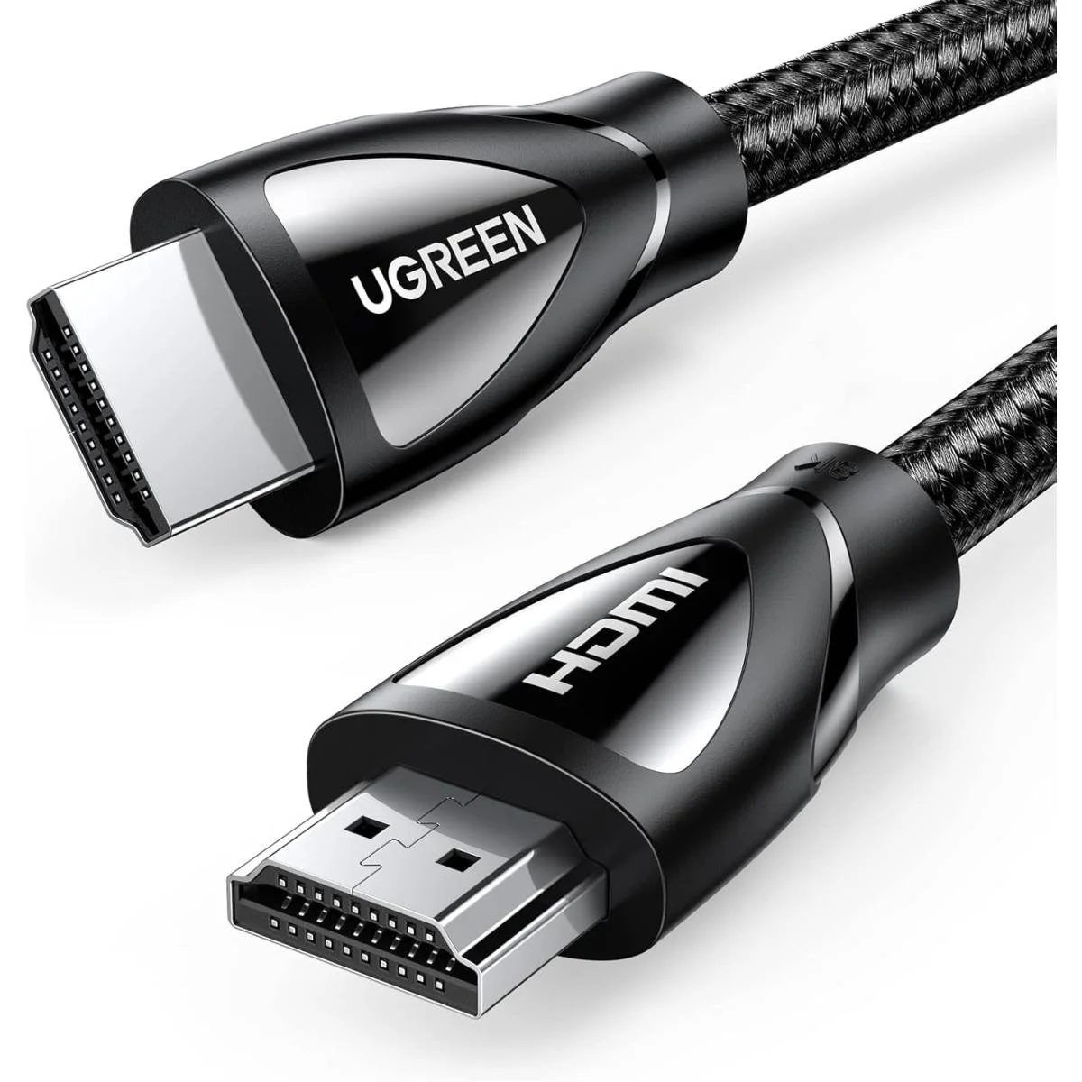 كيبل Ugreen HDMI 2.1 فائق السرعة مضفر 8K بطول 10 قدم 48Gbps (5 متر)