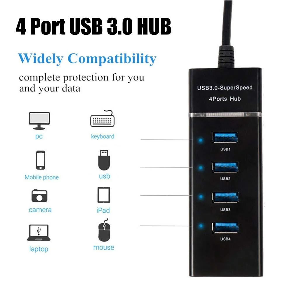 303 USB 3.0 Hub – 4 Ports, 30 cm Cable - Image 5