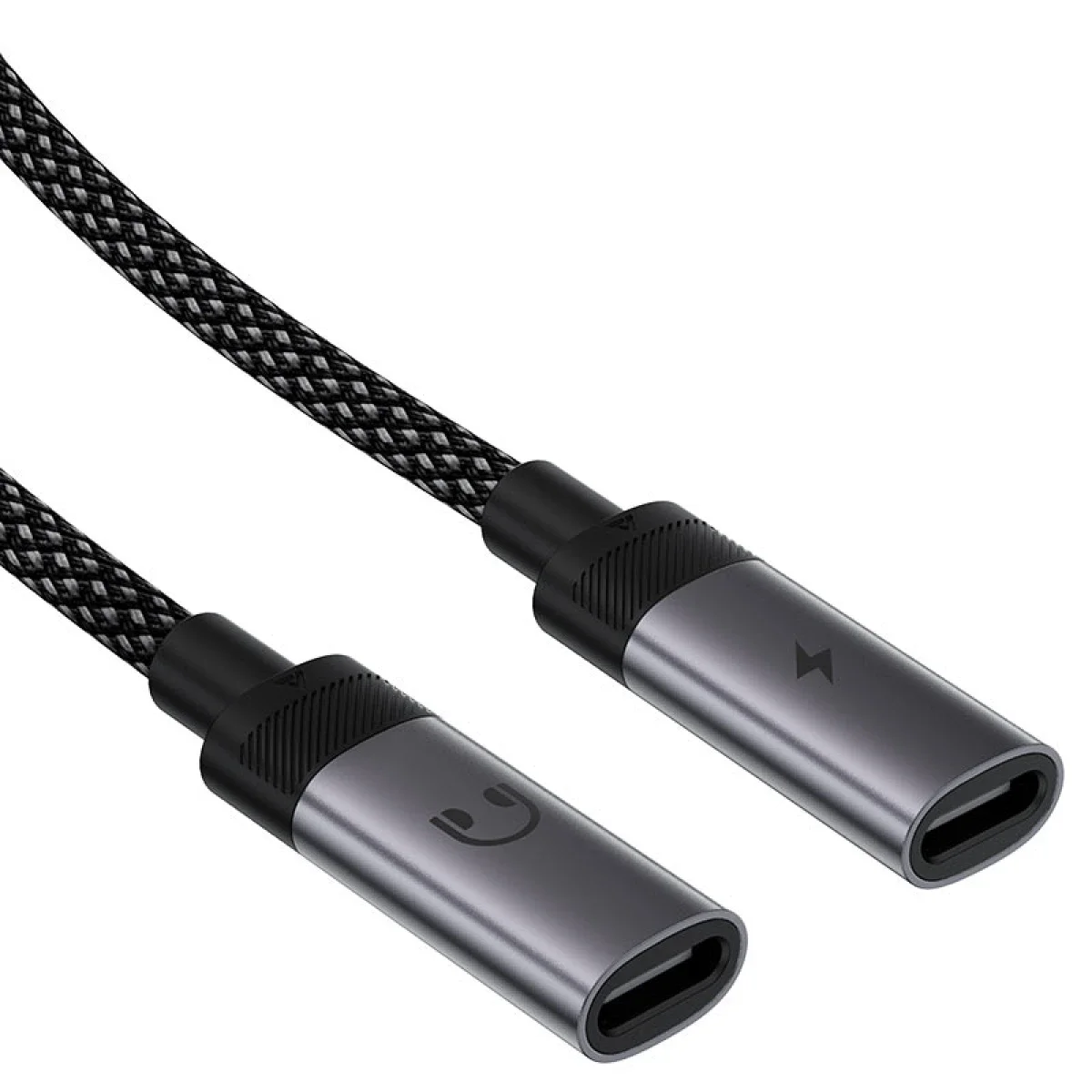 محول تقسيم ACEFAST J14 من USB-C إلى 2x USB-C بقدرة 60W وشحن سريع وصوت Hi-Fi أسود - Image 3
