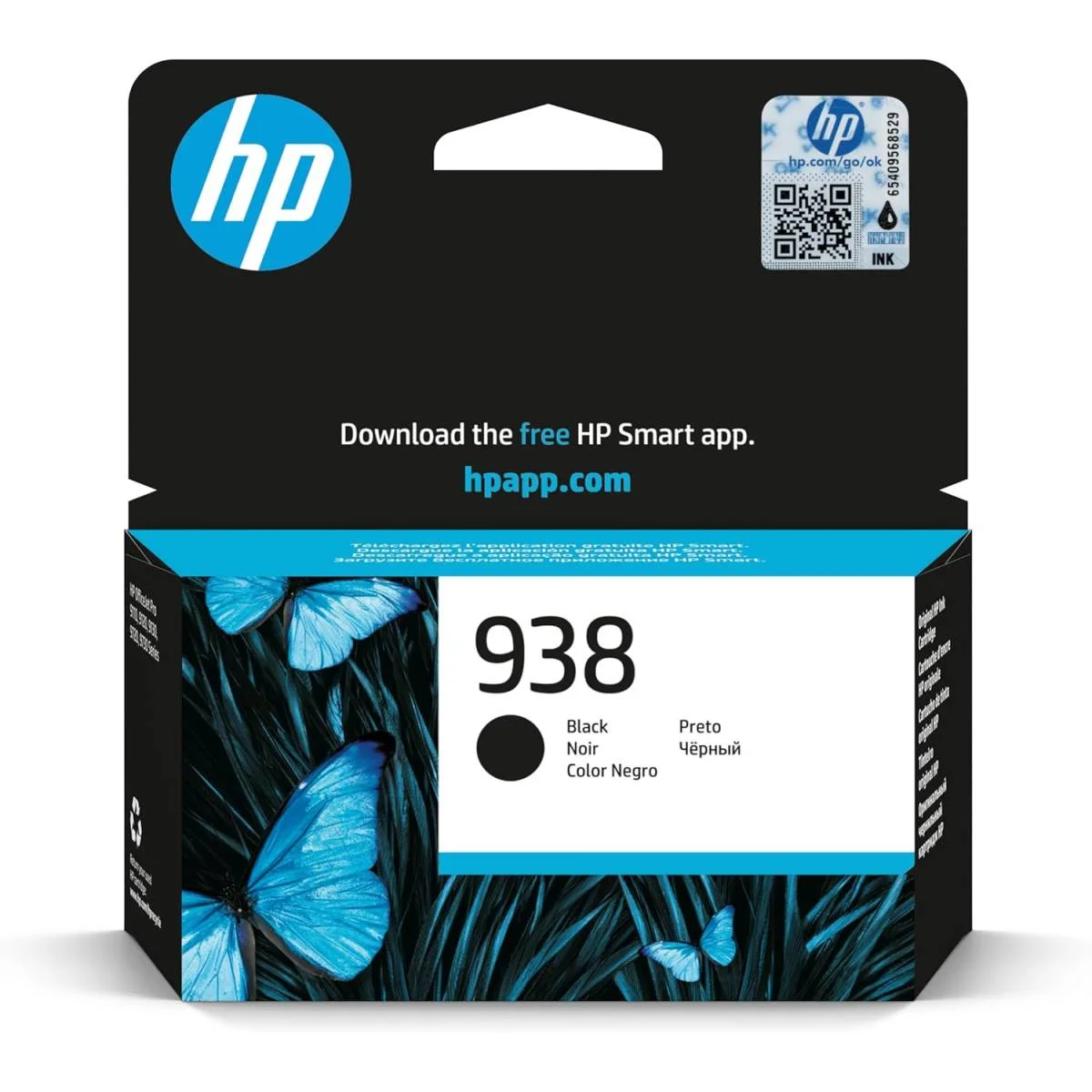 خرطوشة حبر HP 938 أصلية سوداء، 1250 صفحة - 4S6X8PE - Image 2