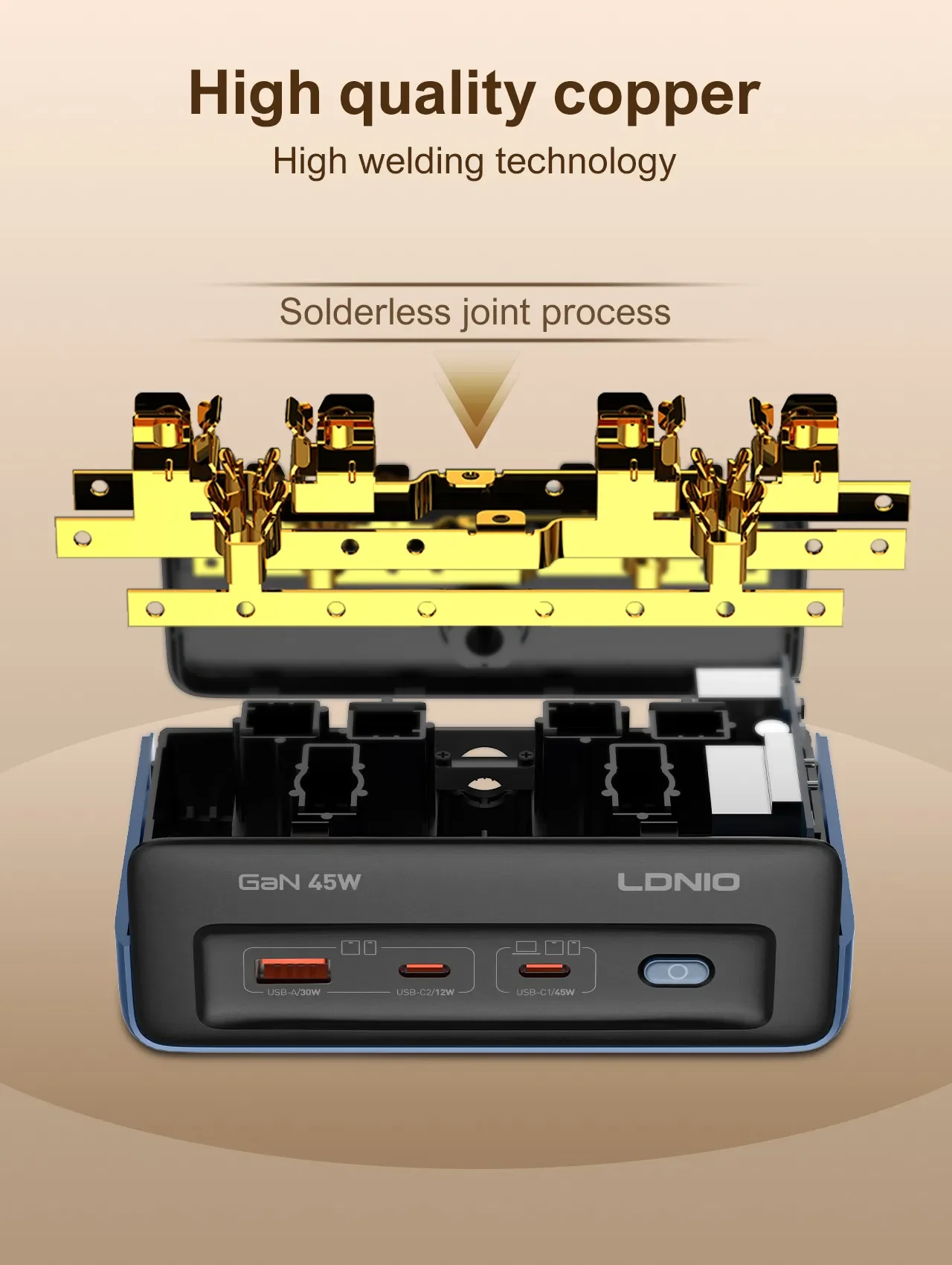 وصلة كهرباء LDNIO SE3 EU مع 4 مقابس AC و3 منافذ USB - Image 14