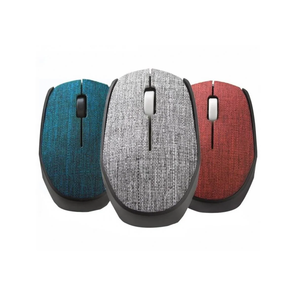 ماوس FELYBY G-218B لاسلكي 2.4G بقماش ناعم أسود وأزرق