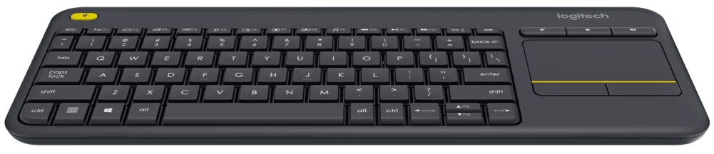 كيبورد تلفزيون لاسلكي Logitech K400 Plus مع لوحة لمس مدمجة - أسود - Thumbnail 5