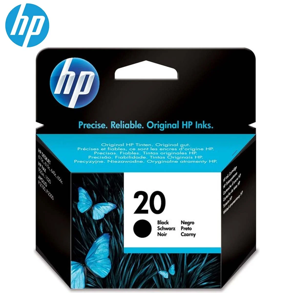 خرطوشة حبر HP 20 C6614DE أصلية باللون الأسود