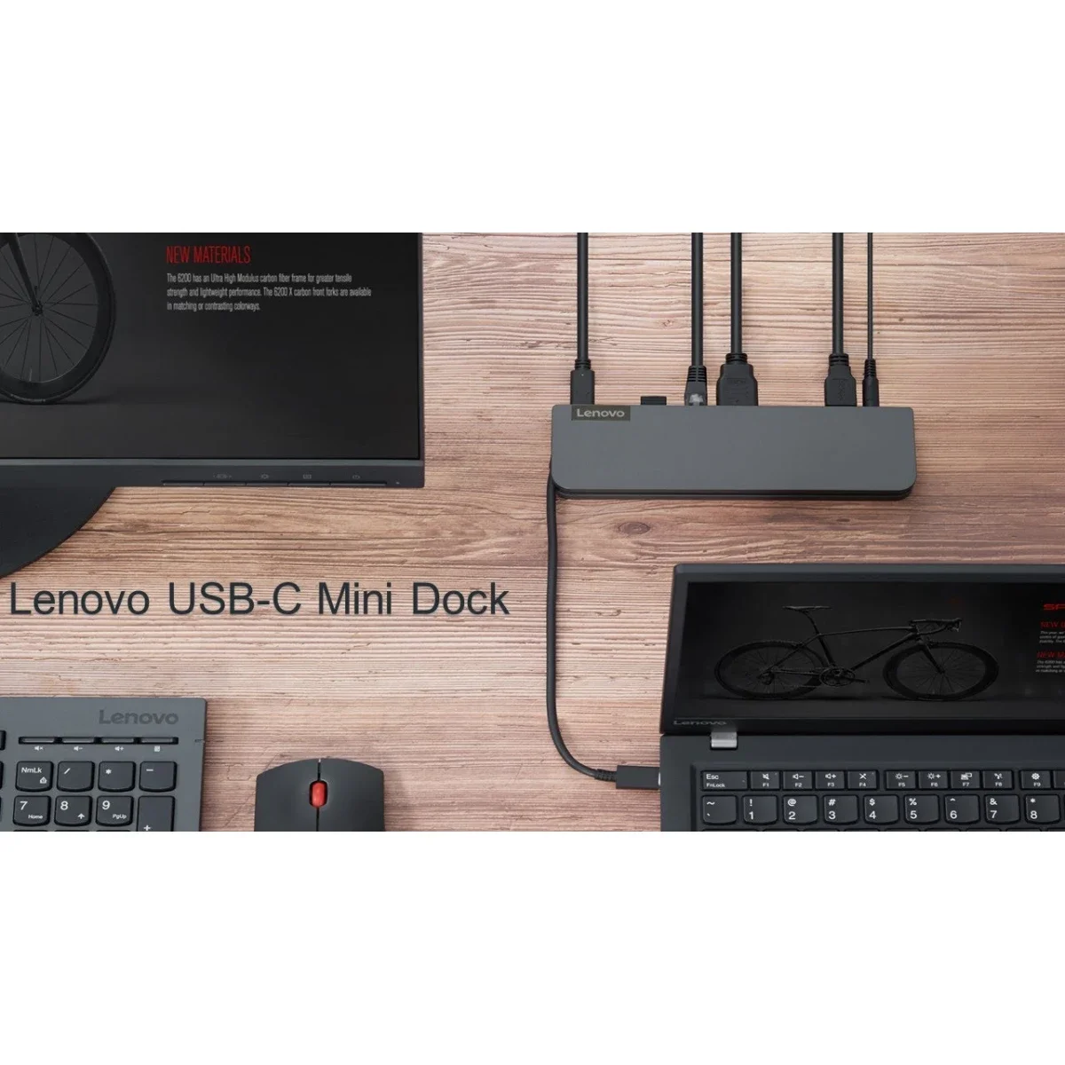 Lenovo USB-C Mini Dock 7-in-1 Portable Dock with HDMI, VGA, Ethernet & 45W Charging - Thumbnail 2