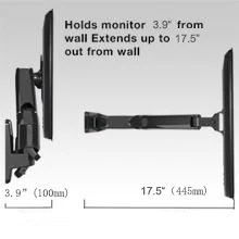 North Bayou F150 Full Motion Wall Mount for 17-35 Inch Monitors, 6.6-26.4 lb - Image 12