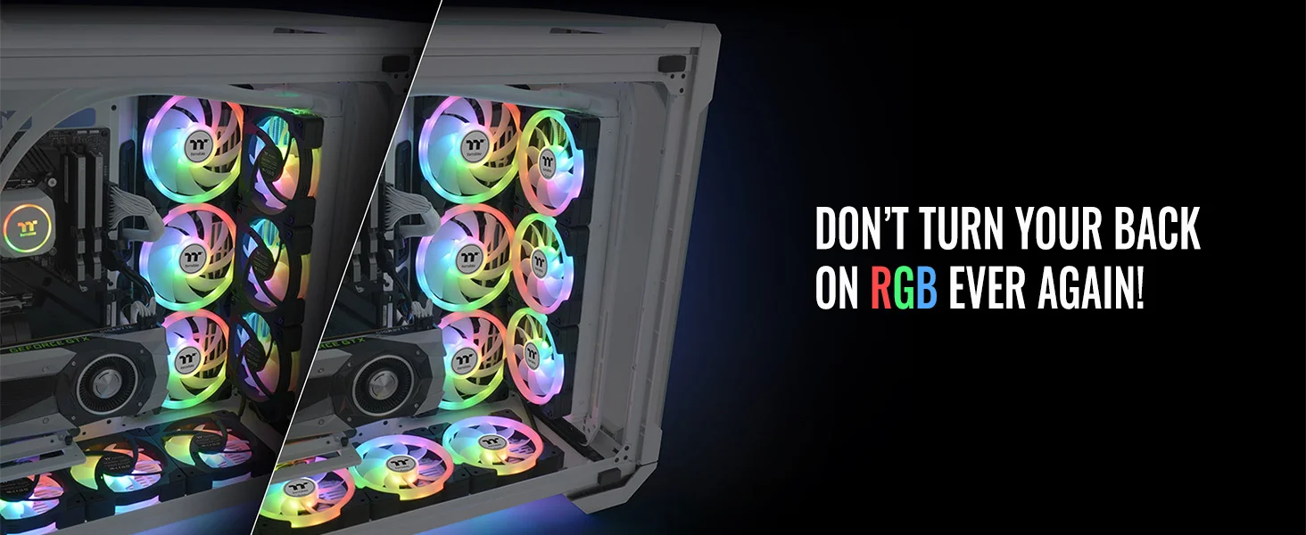 مروحة تبريد PC Thermaltake SWAFAN EX 14 ARGB حزمة 3 مراوح باللون الأبيض - Image 15
