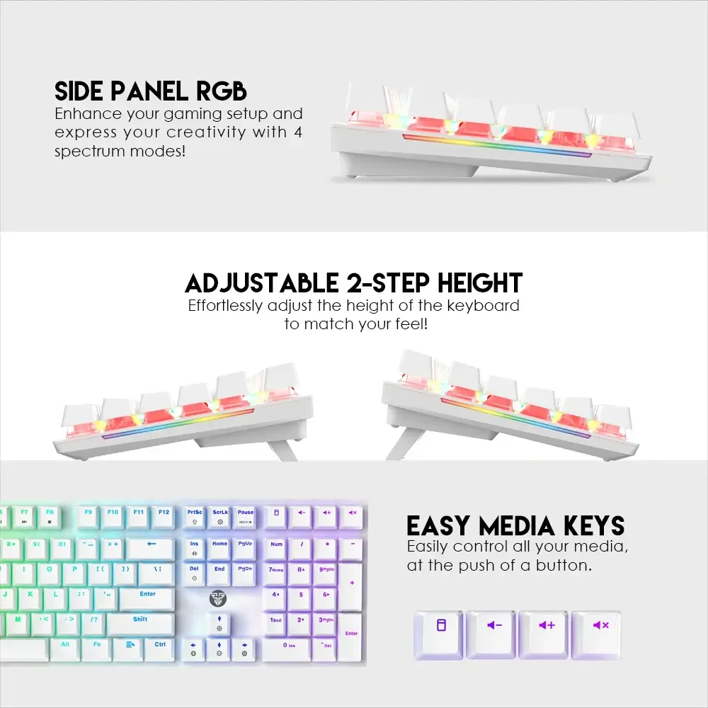 Fantech MAXFIT108 MK855 RGB Mechanical Keyboard - Space Edition - Image 6