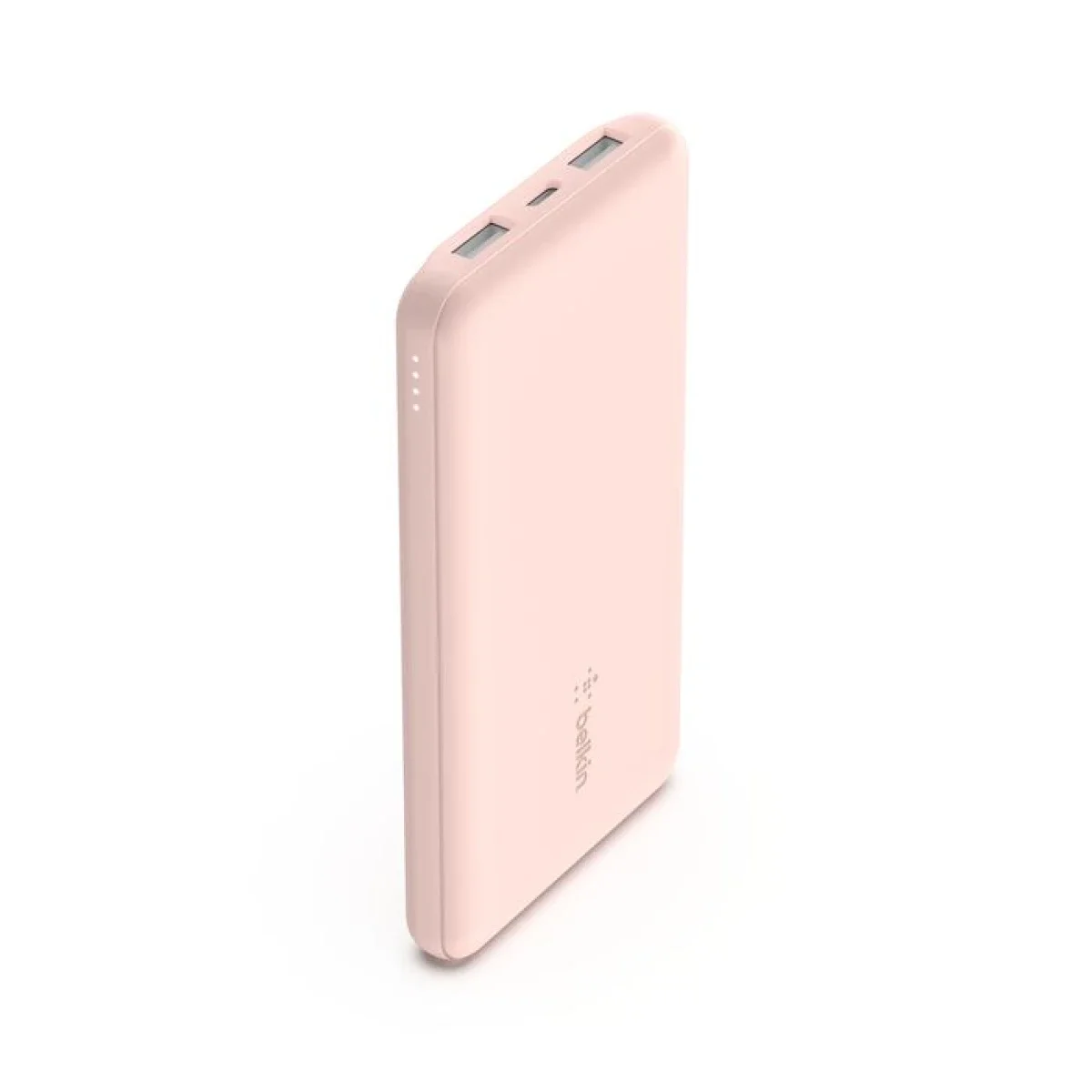 Belkin BoostCharge 3-Port 10000mAh Power Bank with USB-C and 2 USB-A Ports, 15W, Pink - Image 2