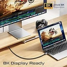 Promate PowerBolt5-80G Thunderbolt 5 USB4 USB-C to USB-C Cable 80Gbps 240W 1.2M Black - Thumbnail 12