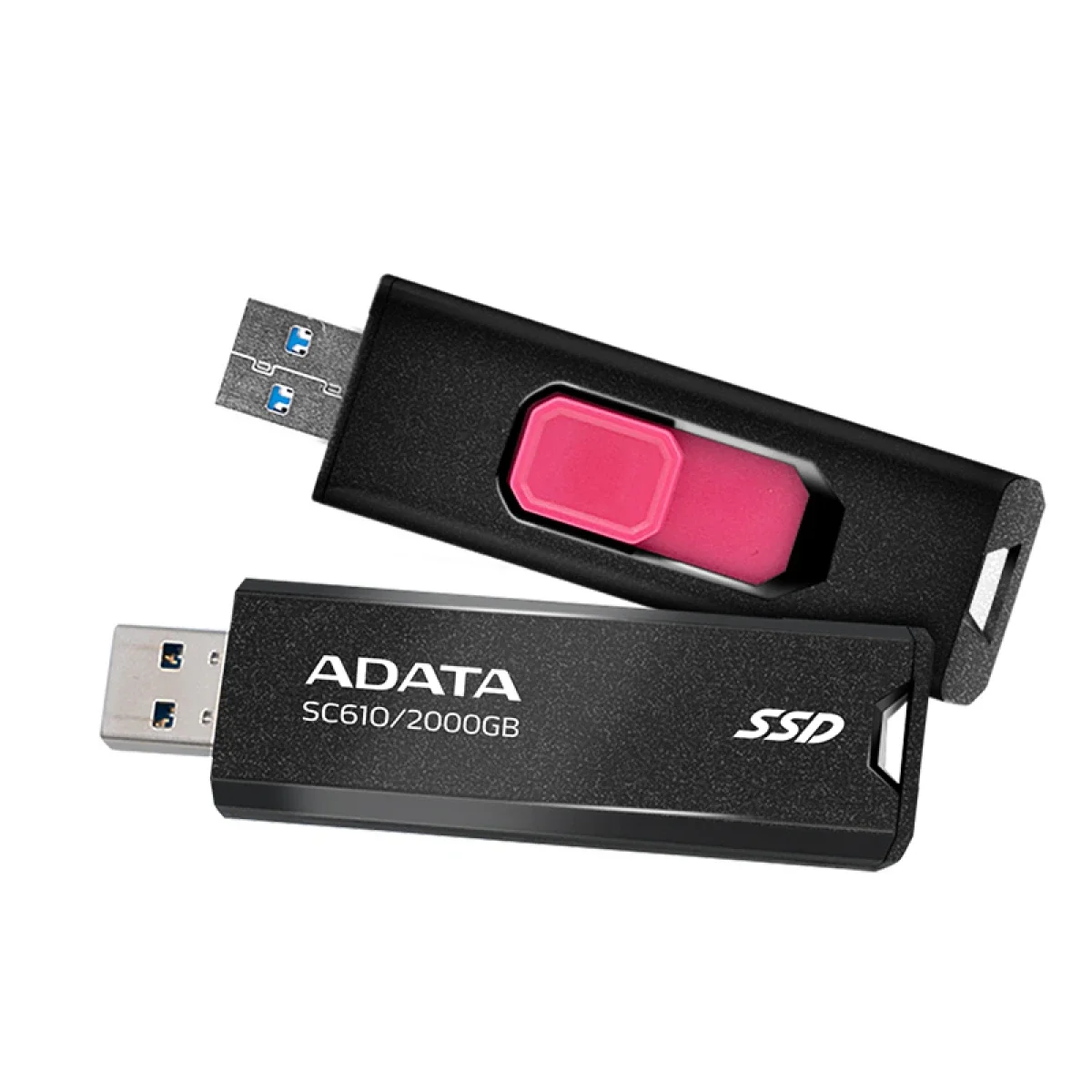 قرص SSD خارجي ADATA SSC610-2000G بسعة 2TB USB أسود/أحمر