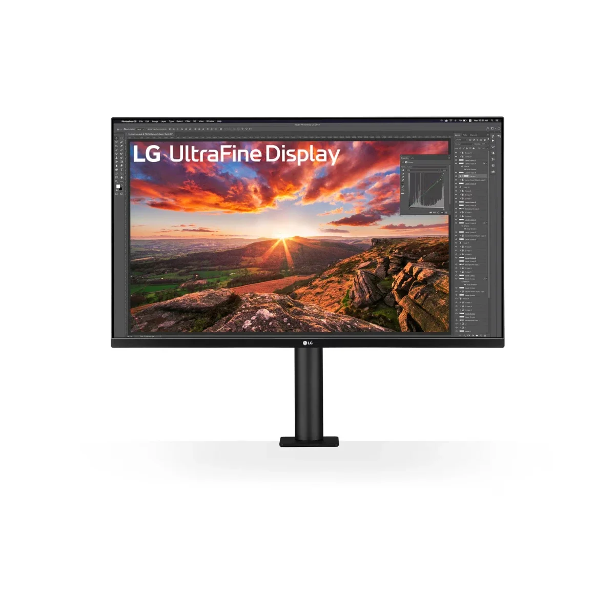 شاشة LG 32UN880K مقاس 31.5 إنش 4K UHD IPS بحامل Ergo وUSB-C