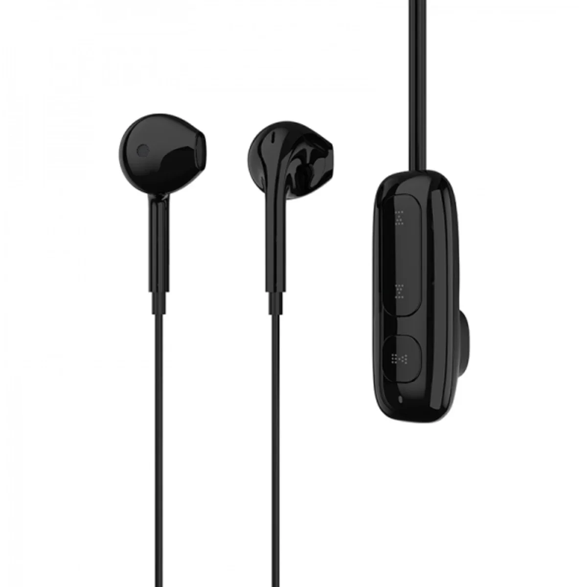 WIWU BE313 Bluetooth Wired Sports Earphones with Magnetic Clip, Mic & 11-Hour Battery - Black - Image 2