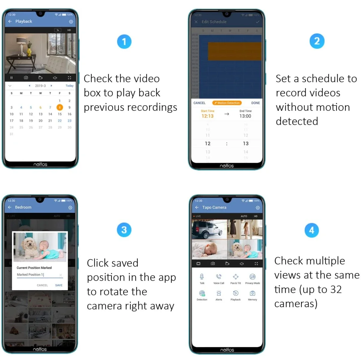 كاميرا مراقبة داخلية TP-LINK Tapo C100 بدقة 1080p مع كشف الحركة وصوت ثنائي الاتجاه ورؤية ليلية - Image 5