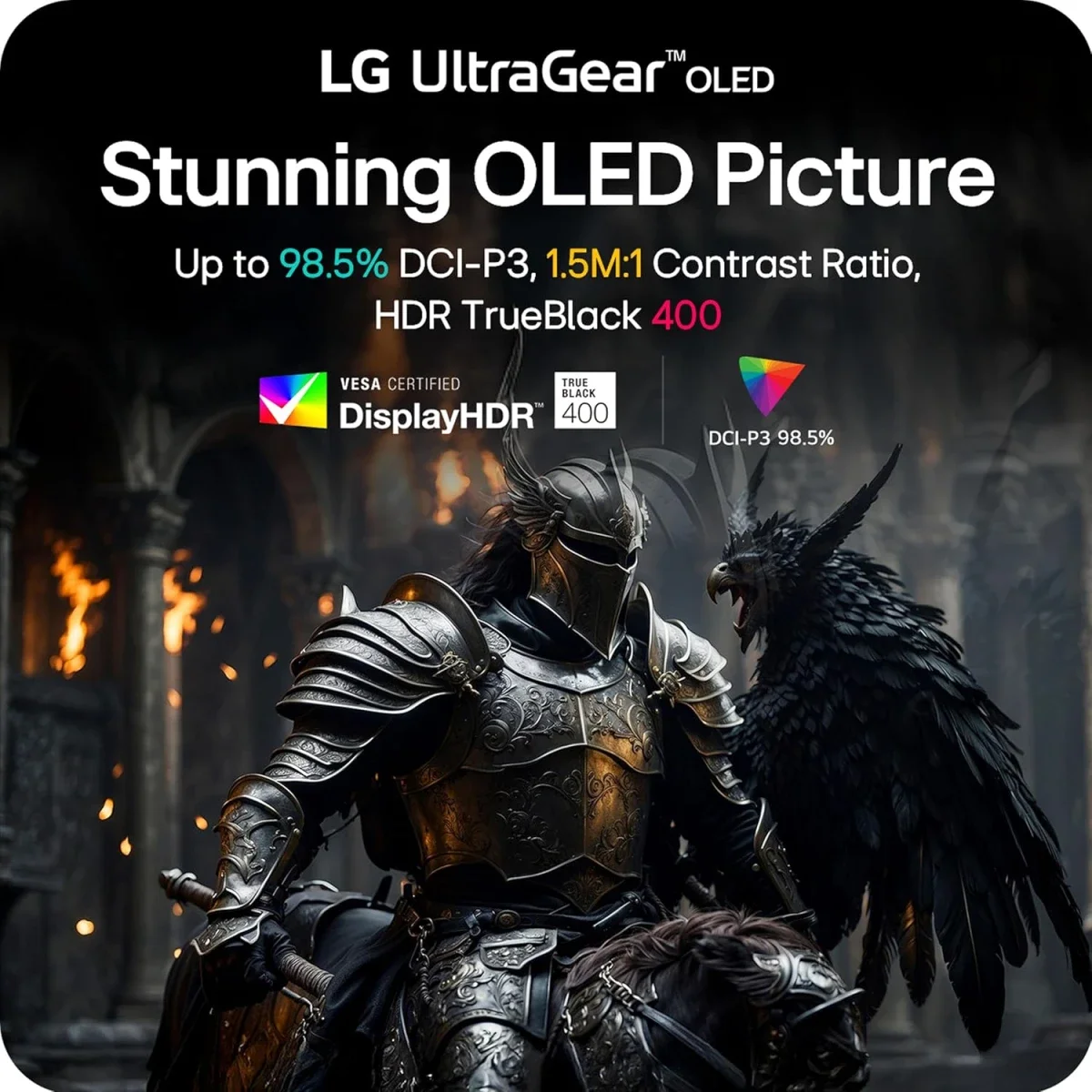 شاشة ألعاب LG 34GX90SA UltraGear Smart منحنية OLED مقاس 34 إنش، WQHD، 240 هرتز، 0.03 مللي ثانية، أبيض - Image 11