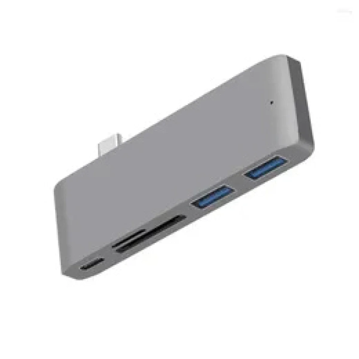 قارئ بطاقات USB-C ‏5 في 1 مع SD وmicroSD ومنفذي USB 3.0