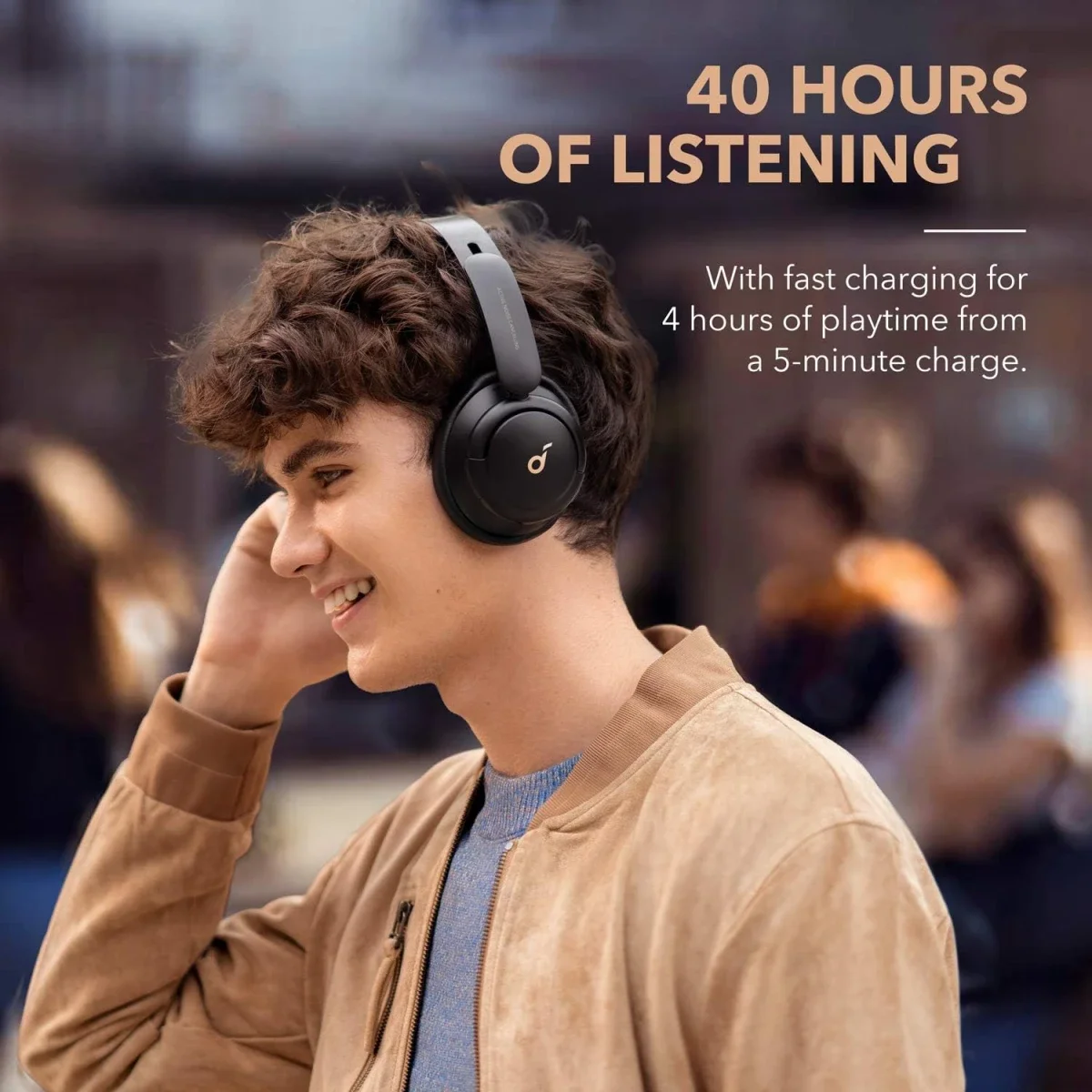 Anker Soundcore Life Q30 Hybrid ANC Wireless Headphones, Black - Thumbnail 6