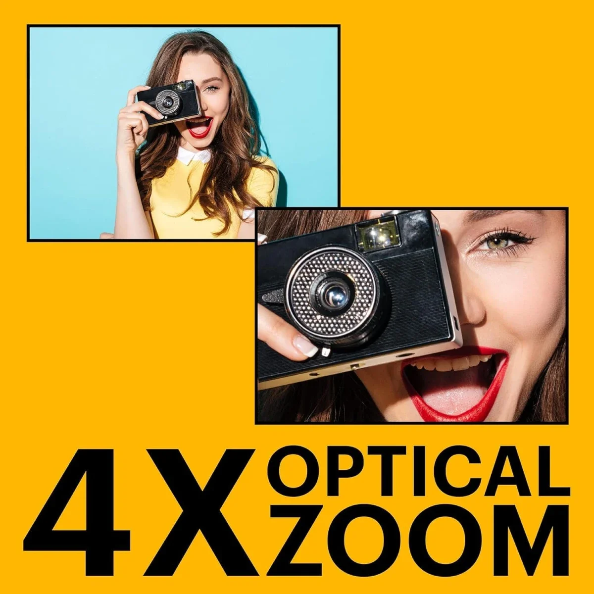 كاميرا رقمية Kodak PIXPRO FZ45 بدقة 16MP وزوم بصري 4x - أحمر - Thumbnail 5