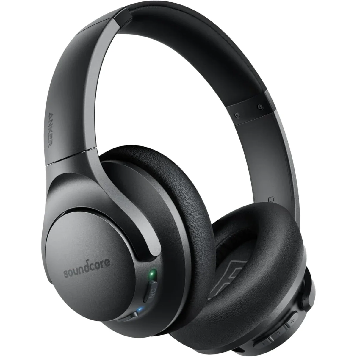 Anker Soundcore Life Q20 Hybrid ANC Wireless Over-Ear Bluetooth Headphones, 60H Playtime, Black