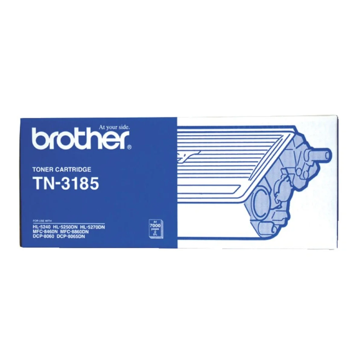 BROTHER TN-3185 Original Black Toner Cartridge for 5250, 7,000 Pages