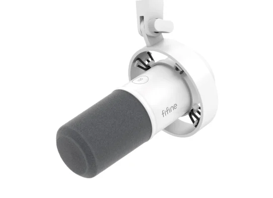 ميكروفون ديناميكي FIFINE K688 USB/XLR مع حامل مانع للاهتزاز وكتم باللمس ومنفذ سماعة - أسود - Thumbnail 5
