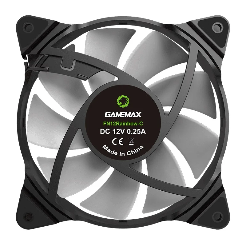 مروحة تبريد كمبيوتر GameMax FN-12Rainbow-C2 مقاس 12 سم بإضاءة ARGB - Image 7