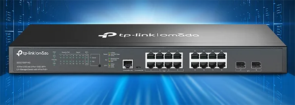 سويتش TP-LINK Omada SG3218XP-M2 ذكي مُدار 16 منفذ 2.5G PoE+ مع 2x 10G SFP+ - Image 6