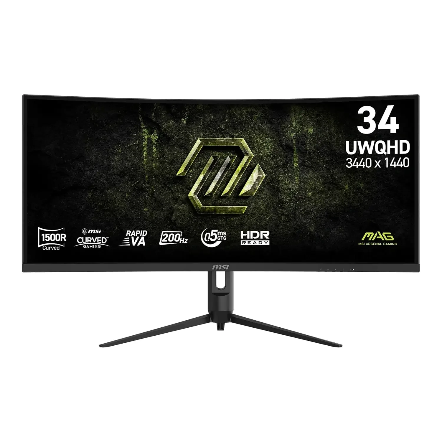 شاشة ألعاب منحنية MSI MAG 342CQRF E20 مقاس 34 إنش UWQHD 3K بتردد 200Hz وزمن استجابة 0.5ms - Image 4