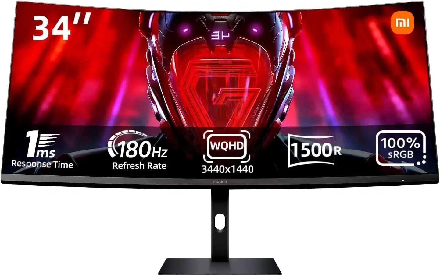 Xiaomi G34WQi 34-inch 180Hz 1ms WQHD Curved Gaming Monitor