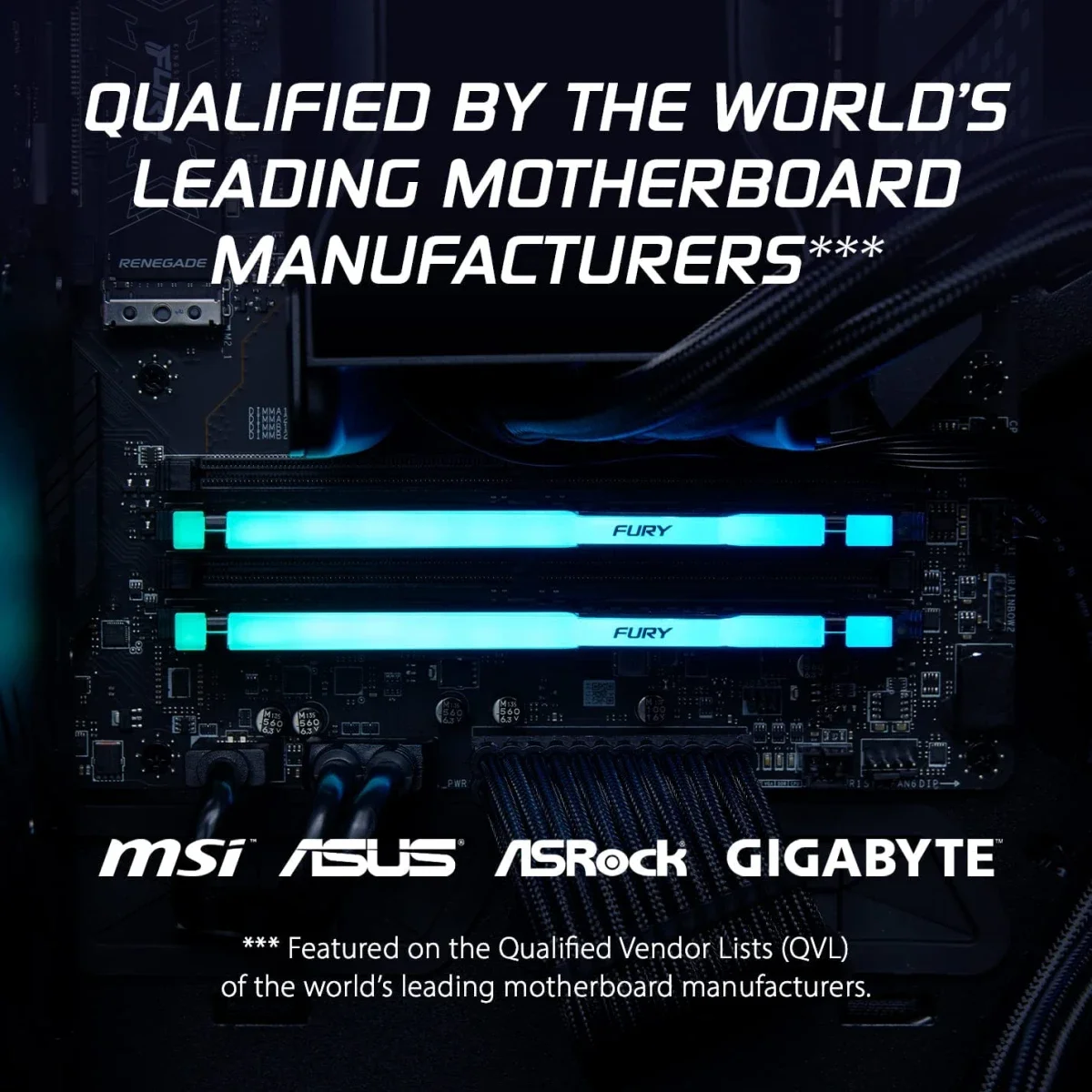 ذاكرة مكتبية Kingston FURY Beast RGB سعة 8GB بسرعة 5600MHz DDR5 - Image 6