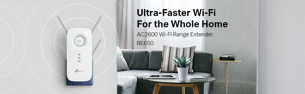 مقوي شبكة TP-LINK RE650 AC2600 مزدوج النطاق Wi‑Fi مع منفذ جيجابت - Image 6