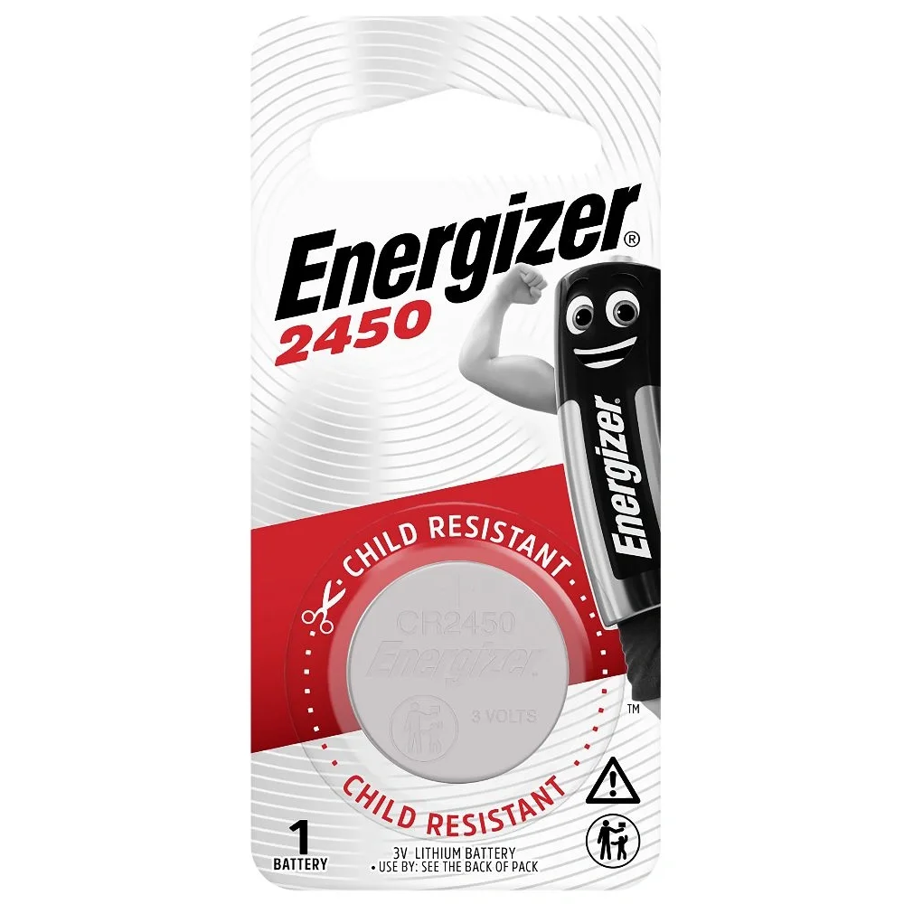 بطارية Energizer CR2450 ليثيوم دائرية 3 فولت – حبة واحدة